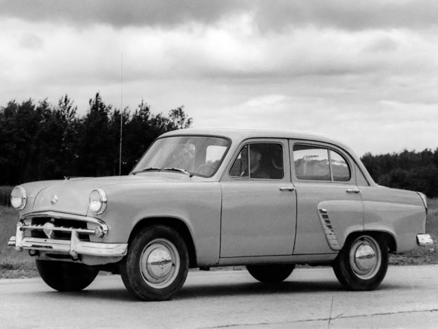 Москвич 402 1.3 MT (35 л.с.) -  1956 – 1958, седан