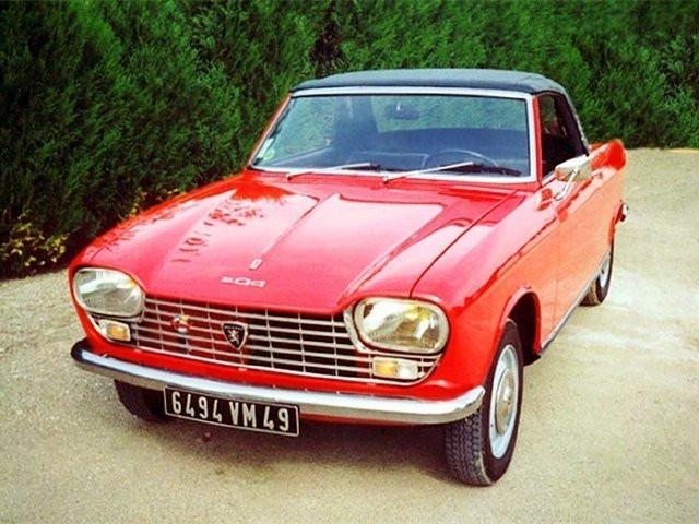 Peugeot 204 1.1 MT (57 л.с.) -  1965 – 1977, кабриолет