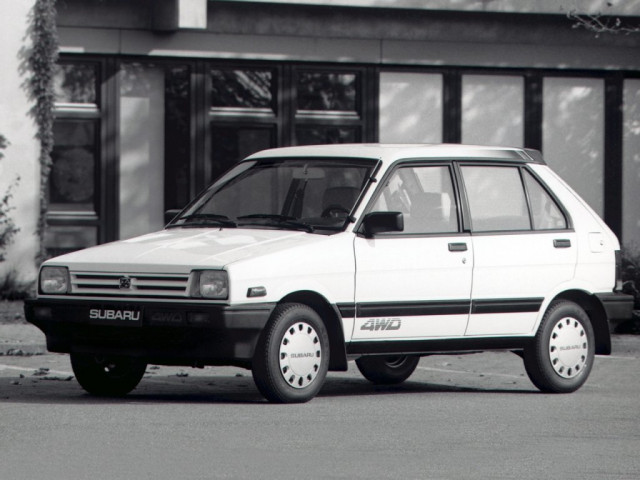 Subaru Justy 1.2 MT 4x4 (61 л.с.) - I 1984 – 1991, хэтчбек 5 дв.
