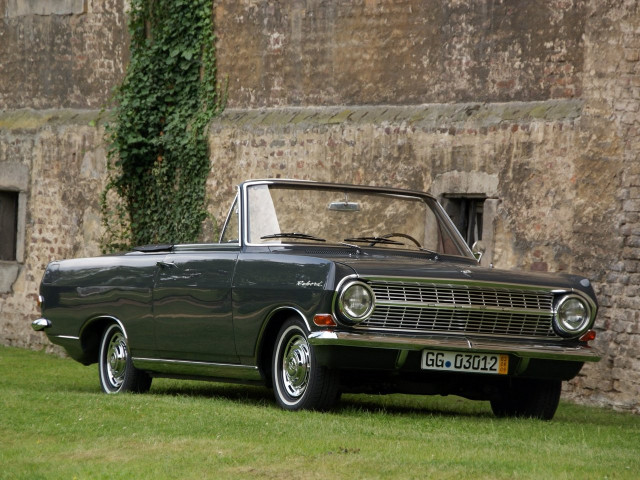 Opel Rekord 2.7 MT (99 л.с.) - A 1963 – 1965, кабриолет
