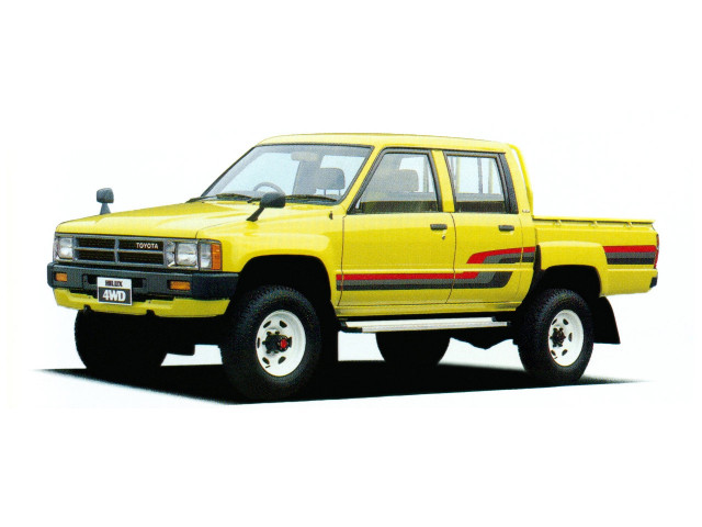 Toyota Hilux 1.9 MT (95 л.с.) - IV 1983 – 1988, пикап двойная кабина