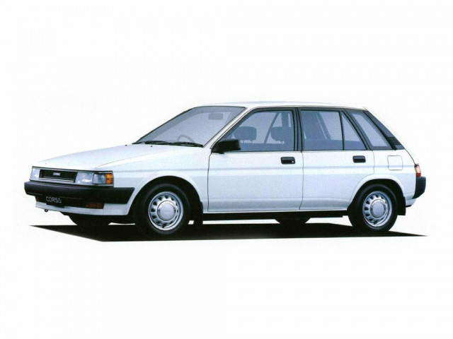 Toyota Corsa 1.3 MT (73 л.с.) - III (L30) 1986 – 1990, хэтчбек 5 дв.